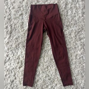 Offline by Aerie Burgundy High-Waisted Leggings size Small